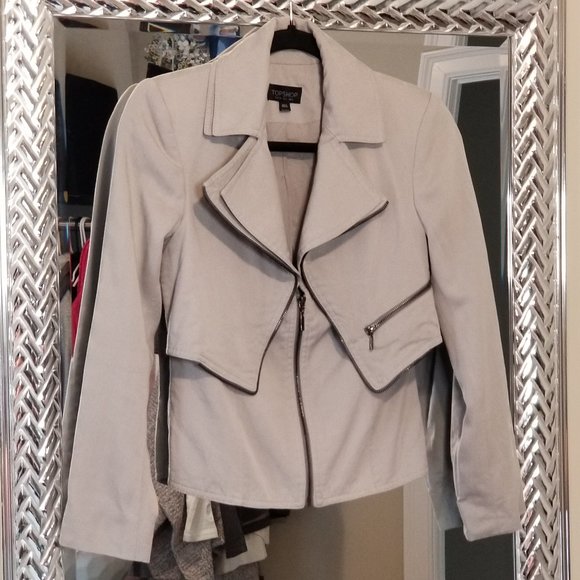 Topshop Jackets & Blazers - TopShop Cropped Jacket, Size 2